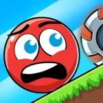 red bounce ball heroes android application logo